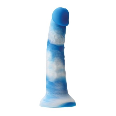 Colours Pleasures Yum Yum 8&amp;quot; - Dildo Realistic din Silicon Abastru, 20,3 cm foto