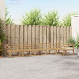 vidaXL Set de canapele de exterior 6 pcs Alb 404 x 166,5 x 73 cm 3386528