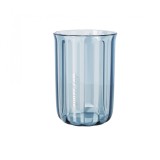 Cana de apa pentru clatit, flippy, pentru periuta de dinti, 200 ml, 10.4 x 7.3 cm, albastru transparent