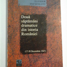 DOUA SAPTAMANI DRAMATICE DIN ISTORIA ROMANIEI 17-30 decembrie 1947 - ELEODOR FOCSENEANU -