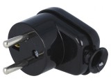 Conector Alimentare AC Tată 2P PE Negru 230VAC 16A