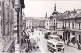 Cluj. Vedere din str. Dozsa spre str. Horea (necirculata)
