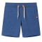 Pantaloni scurti pentru copii cu snur, albastru melanj &icirc;nchis, 116 GartenMobel Dekor