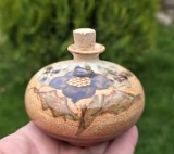 RECIPIENT VINTAGE DIN CERAMICA, LUCRAT SI DECORAT MANUALA, PROVANCE FRANTA