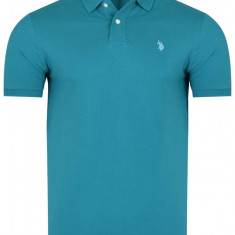 Tricou polo barbati US Polo Assn King Turcoaz