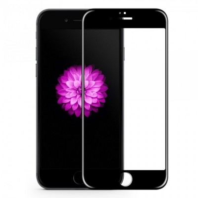 Folie de sticla 3D Apple iPhone SE2, Elegance Luxury margini colorate Black foto