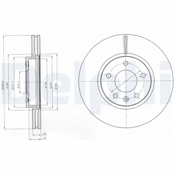 DELPHI BG4278C Disc frana