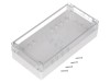 Carcasa universala GAINTA G2113C Policarbonat IP65 Gri Deschis Transparent 120x240x60mm