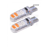 Set 2 becuri auto W5W/ T10-8 Smd- dublu color alb si rosu