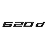 Emblema 620d spate portbagaj BMW, negru