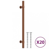 Cumpara ieftin Manere de dulap, 20 buc., bronz, 192 mm, otel inoxidabil