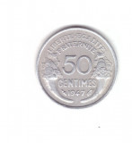 Moneda Franta 50 centimes 1947, stare foarte buna, curata