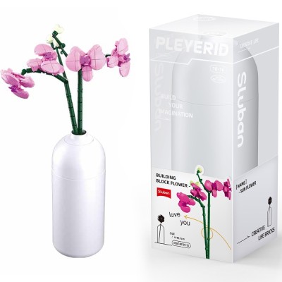 Set de Constructie Flowers, 261 piese, Orhidee &amp;ndash; Sluban foto