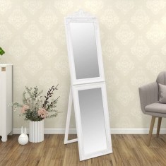 Gossi oglinda de sine statatoare, alb, 50x200 cm