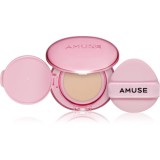 AMUSE Dew Power Vegan Cushion burete cu machiaj de lungă durată pentru strălucirea și netezirea pielii culoare 1.5 Natural 15 g