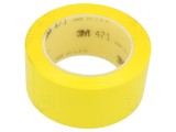 Bandă de marcare galbenă 3M 33m x 50mm, grosime 0,13mm cod 471-50-33/YE