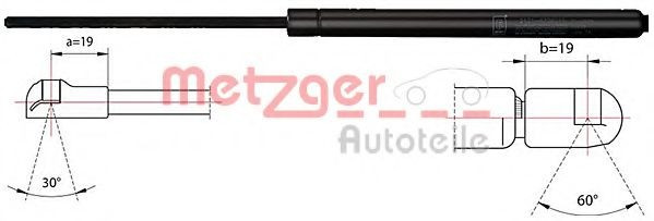 Amortizor capota BMW Seria 3 (E90) (2005 - 2011) METZGER 2110414