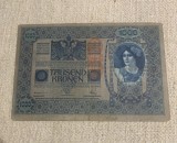 Bancnota 1000 coroane 1902 austro-ungaria supratipar
