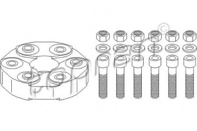 Cuplaj elastic cardan MERCEDES C-CLASS T-Model (S203) (2001 - 2007) TOPRAN 400 250 foto