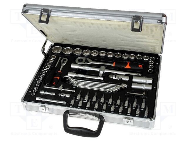 Set chei GOLDTOOL oțel crom-vanadium 71 bucăți