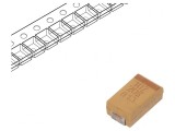 Condensator tantal 100uF 20V SMD D 2917