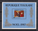 REP. TOGOLAISE CRACIUN 1987 MI. BLOCK 299 MNH, Istorie, Nestampilat