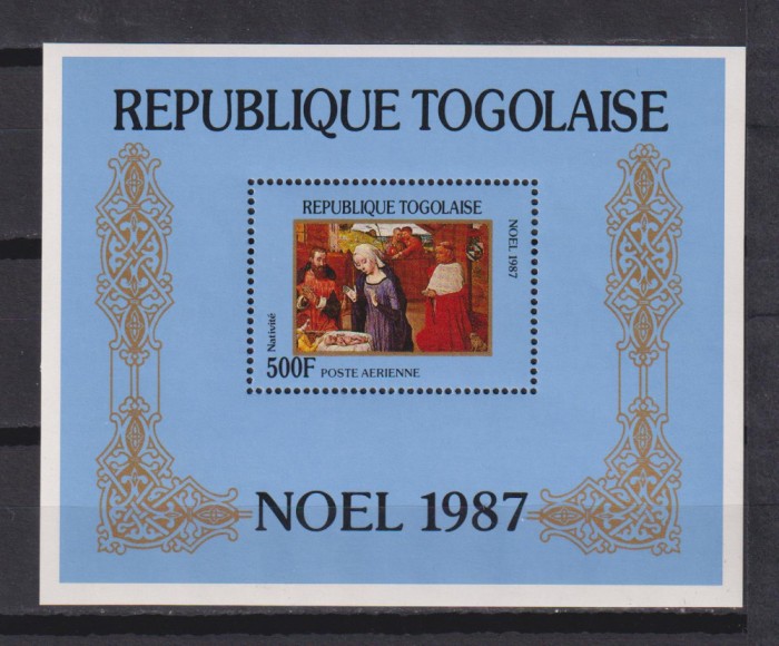 REP. TOGOLAISE CRACIUN 1987 MI. BLOCK 299 MNH