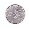 Moneda SUA 25 centi/quarter dollar 2000 P New Hampshire 1788, stare buna, curata, America de Nord, Cupru-Nichel
