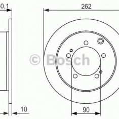 Disc frana MITSUBISHI LANCER Combi (CS) (2003 - 2008) BOSCH 0 986 479 603