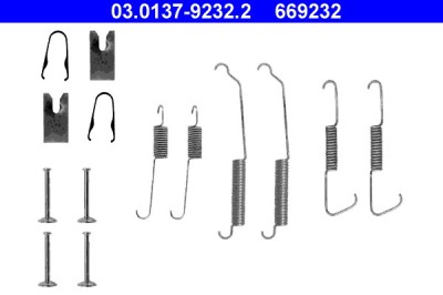 ATE 03.0137-9232.2 Set accesorii, sabot de frana foto