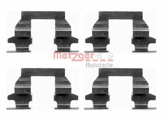 Set accesorii, placute frana RENAULT KOLEOS (HY) (2008 - 2016) METZGER 109-1625