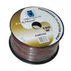 Cablu difuzor rosu/negru 2x0.20mm cupru 1m Cabletech KAB0301