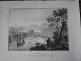 Gravura &quot;La prins de morun in satul Tufesti&quot;,anul 1824, autor Ermeny (vezi fisa)