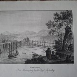 Gravura "La prins de morun in satul Tufesti",anul 1824, autor Ermeny (vezi fisa)