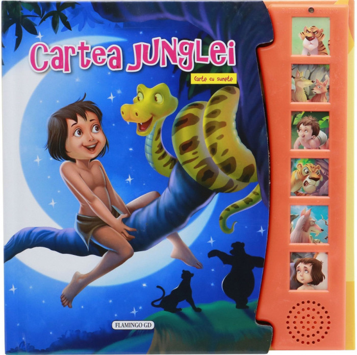 Cartea junglei. Carte cu sunete