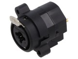 Conector Jack 6,3mm XLR Soclu Mamă Drept Lipire Combo I 3A