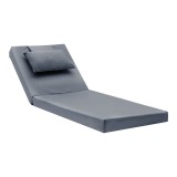 Cumpara ieftin Sezlong Sadie textil gri 65x185x15 cm