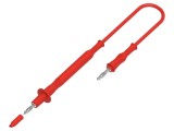 Cablu măsurare ELECTRO-PJP 60VDC 30VAC 12A 1m roșu cu soclu 4mm