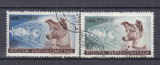 ROMANIA 1957 LP 447 CATELUSA LAIKA PRIMUL CALATOR IN COSMOS SERIE STAMPILATA, Stampilat