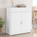 Dulap, alb, 80x42,5x93 cm, lemn prelucrat