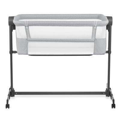 PATUT CO-SLEEPER KINDERKRAFT NESTE UP 2, GRI DESCHIS foto