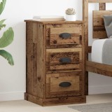 vidaXL Dulap de noapte Lemn Vechi 39 x 39 x 67,5 cm Lemn compozit 881340
