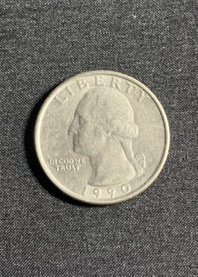 Moneda quarter dollar 1990 USA foto