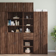 vidaXL Dulap depozitare slim stejar maro 45x42,5x225 cm lemn prelucrat 3281300