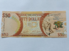 Guyana 50 dollars 2016 UNC foto