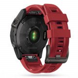 Curea Tech-Protect Iconband pentru Garmin Fenix 5/6/6 Pro/7 Rosu, Silicon