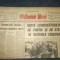 ZIARUL ROMANIA LIBERA 20 FEBRUARIE 1966 VIZITA CONDUCATORILOR DE PARTID SI DE STAT IN REGIUNEA CRISANA