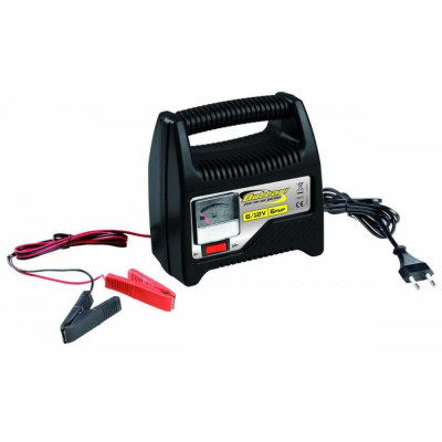 Redresor pentru baterie auto BOTTARI 6AMP 28107BT, pentru baterii de 6V / 12V, cu 6 A, cu indicator electronic, protectie la suprasarcina foto