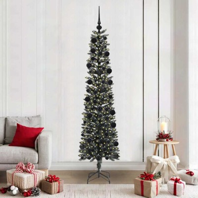vidaXL Brad de Crăciun artificial cu 300 LED Verde 58 x 58 x 210 cm 3395953 foto