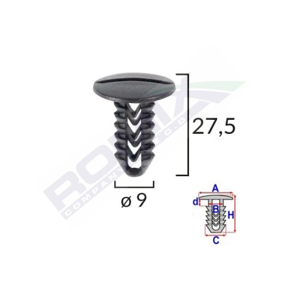 Clips Tapiterie Pentru Fiat Set 25 Buc 136003 10050-RMX foto